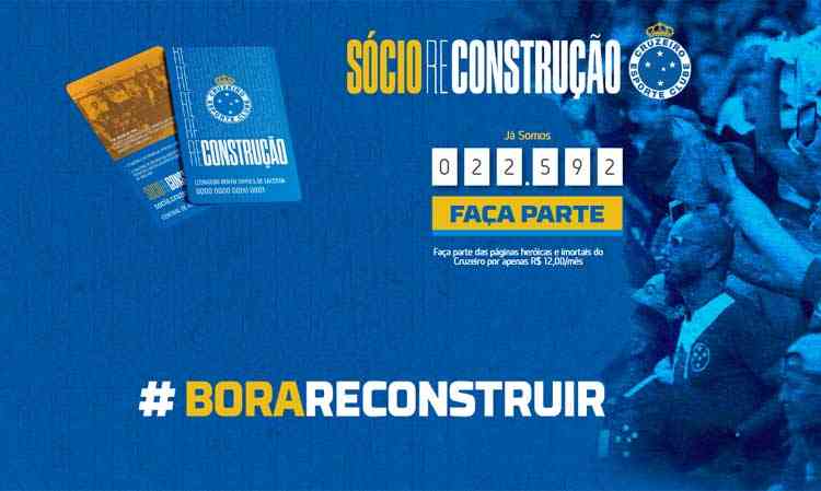 Em um dia, Cruzeiro dobra número de sócios com abertura da categoria Reconstrução